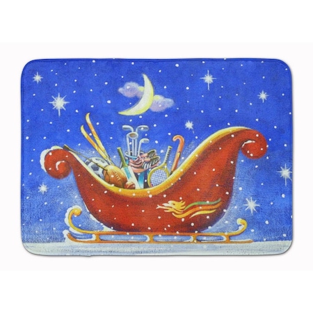 Carolines Treasures Christmas Santas Sleigh by Roy Avis Machine Washable Memory Foam Mat ARA0143RUG